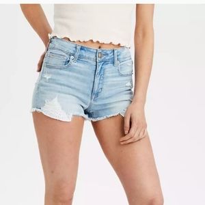 American Eagle hi rise mom shorts